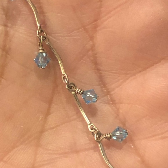 π Swarovski Crystal Sterling necklace - Picture 8 of 9